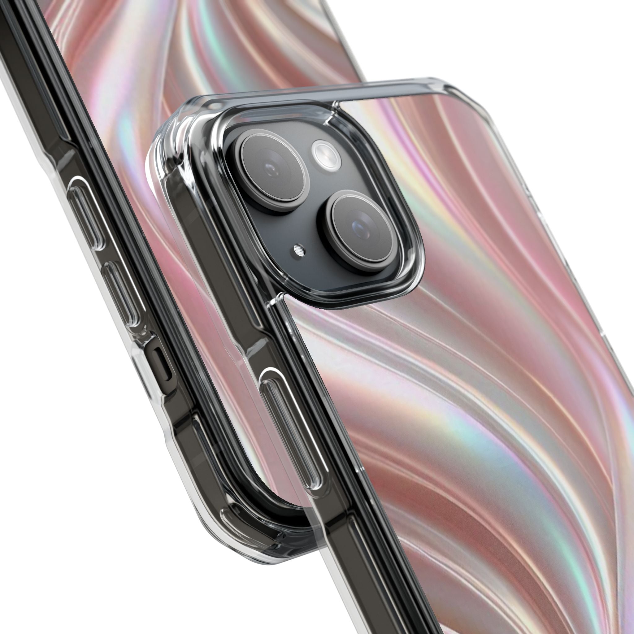 Iridescent Marble Swirl Phone Case Printify