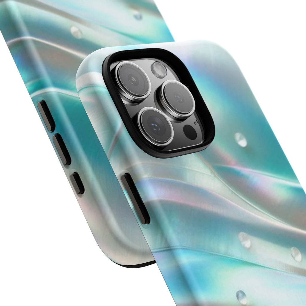 Iridescent Pearl Wave phone case | Tough Cases Printify