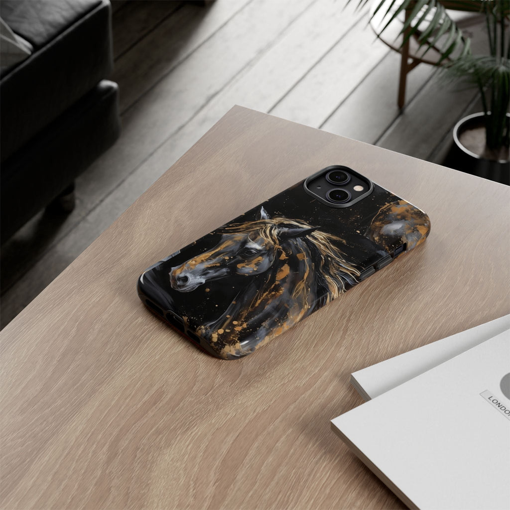 Golden Paint Horse Phone Case | Tough Case Printify