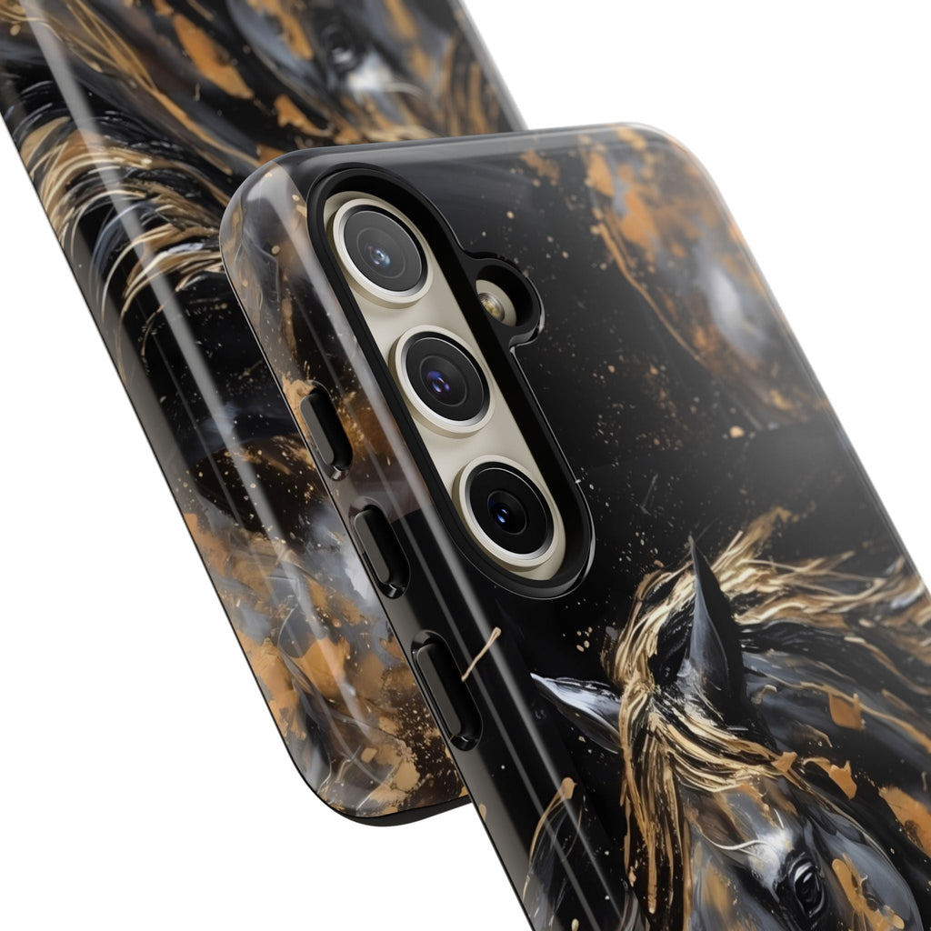 Golden Paint Horse Phone Case | Tough Case Printify
