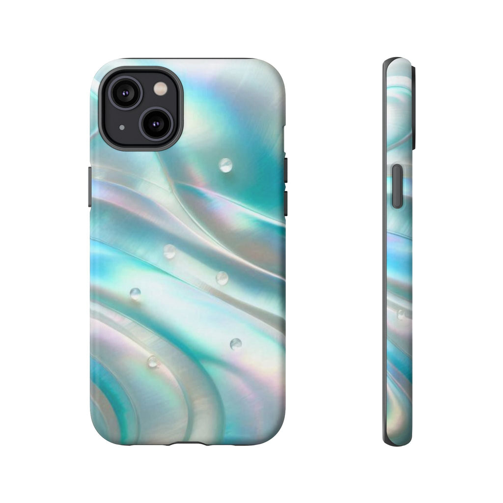 Iridescent Pearl Wave phone case | Tough Cases Printify