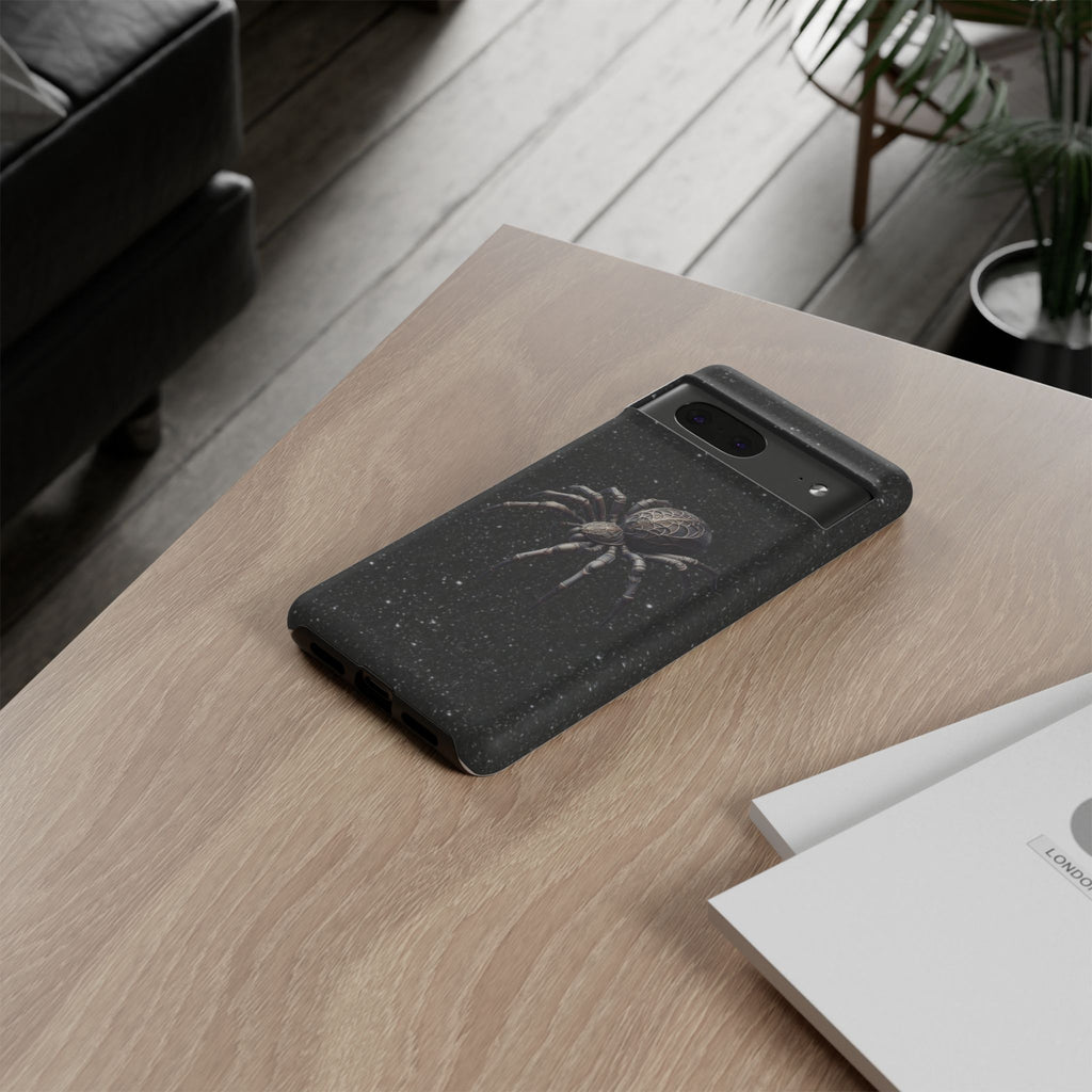 Spider Night Tough Phone Case — Dark Space Tarantula iPhone Cover Printify