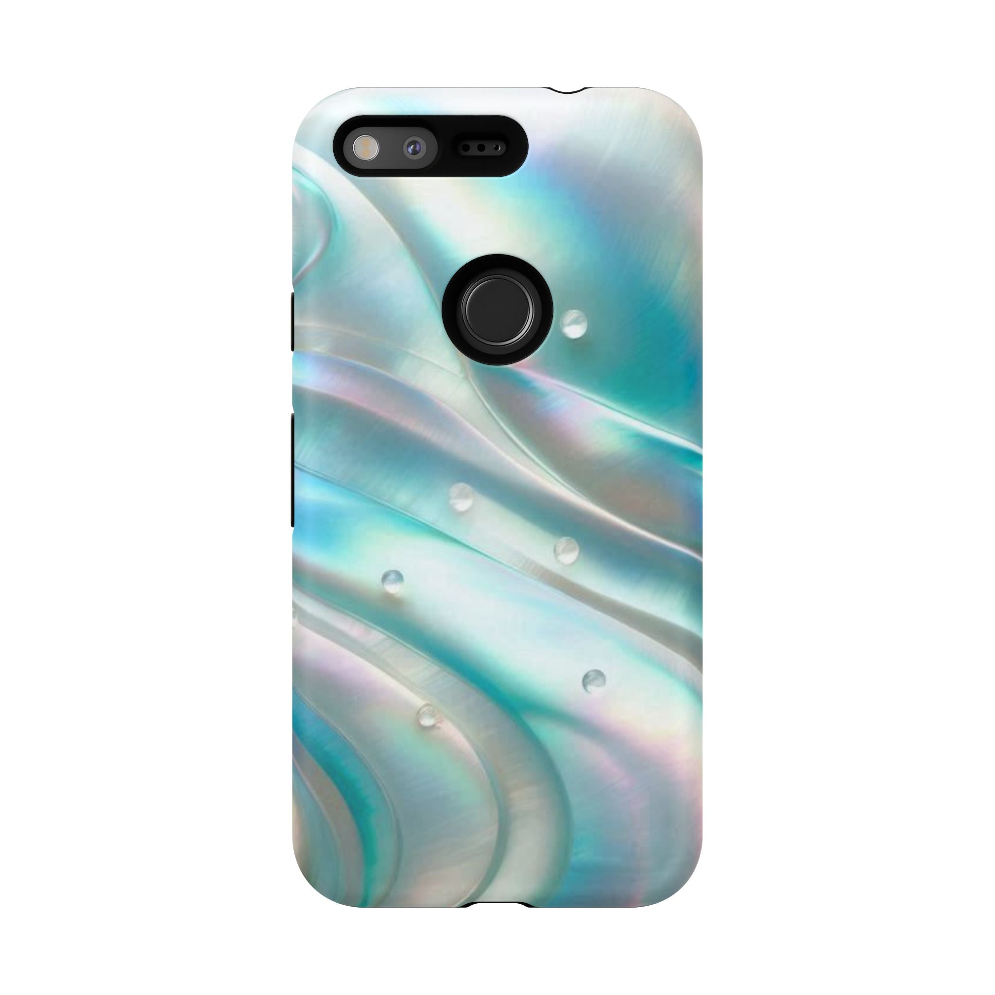 Iridescent Pearl Wave phone case | Tough Cases Printify