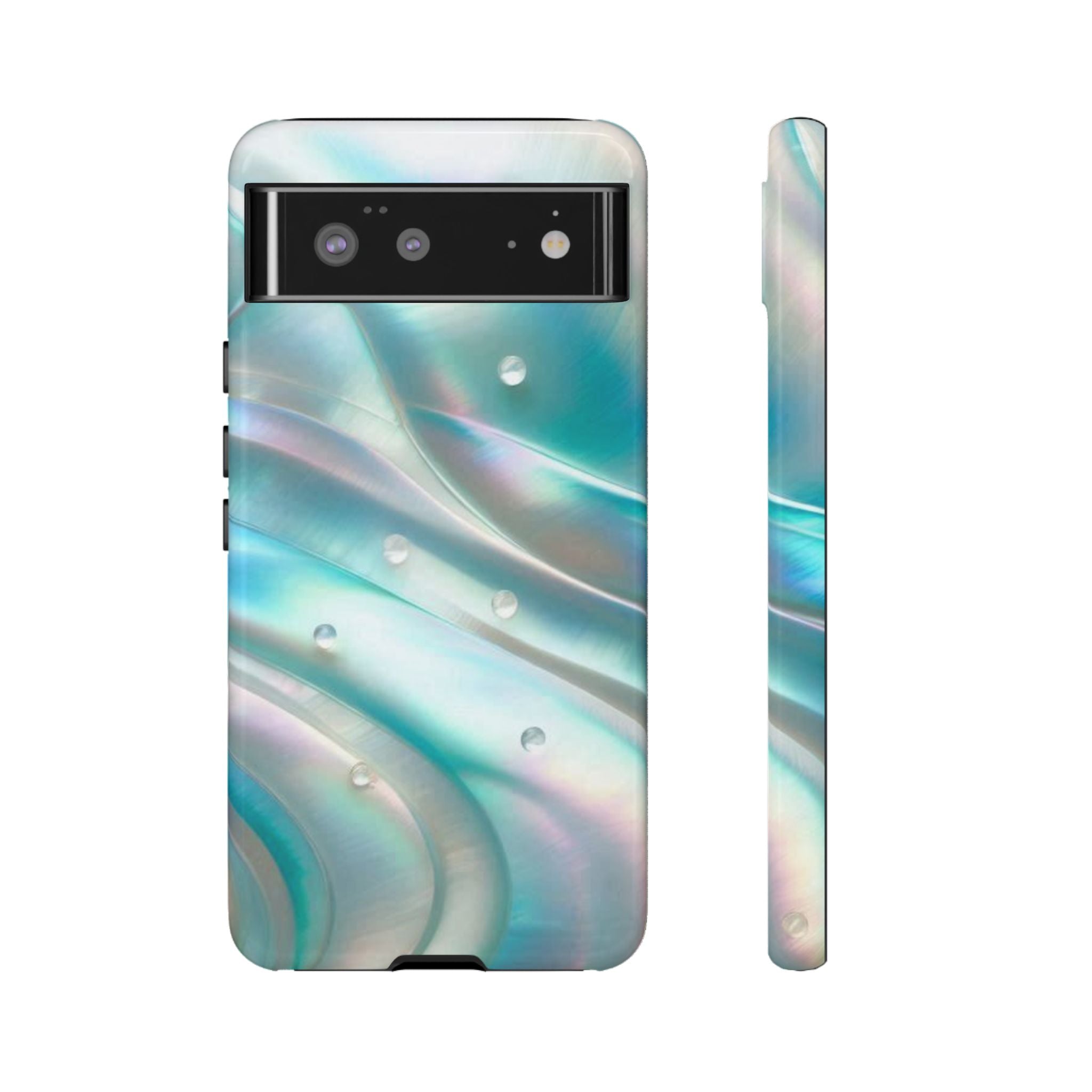 Iridescent Pearl Wave phone case | Tough Cases Printify