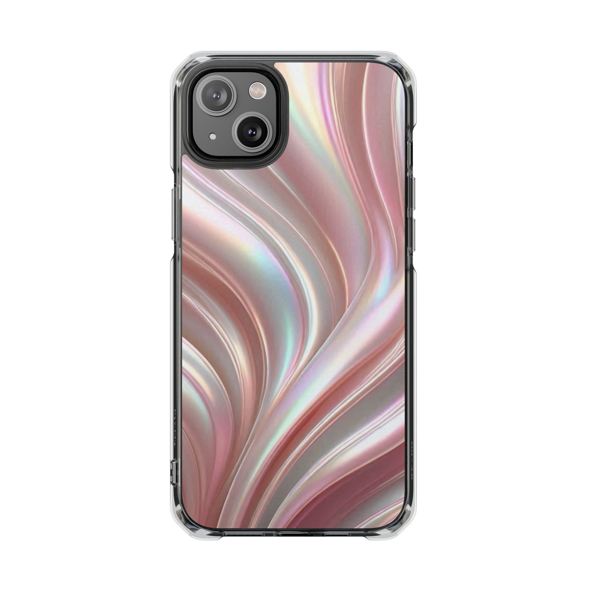 Iridescent Marble Swirl Phone Case Printify