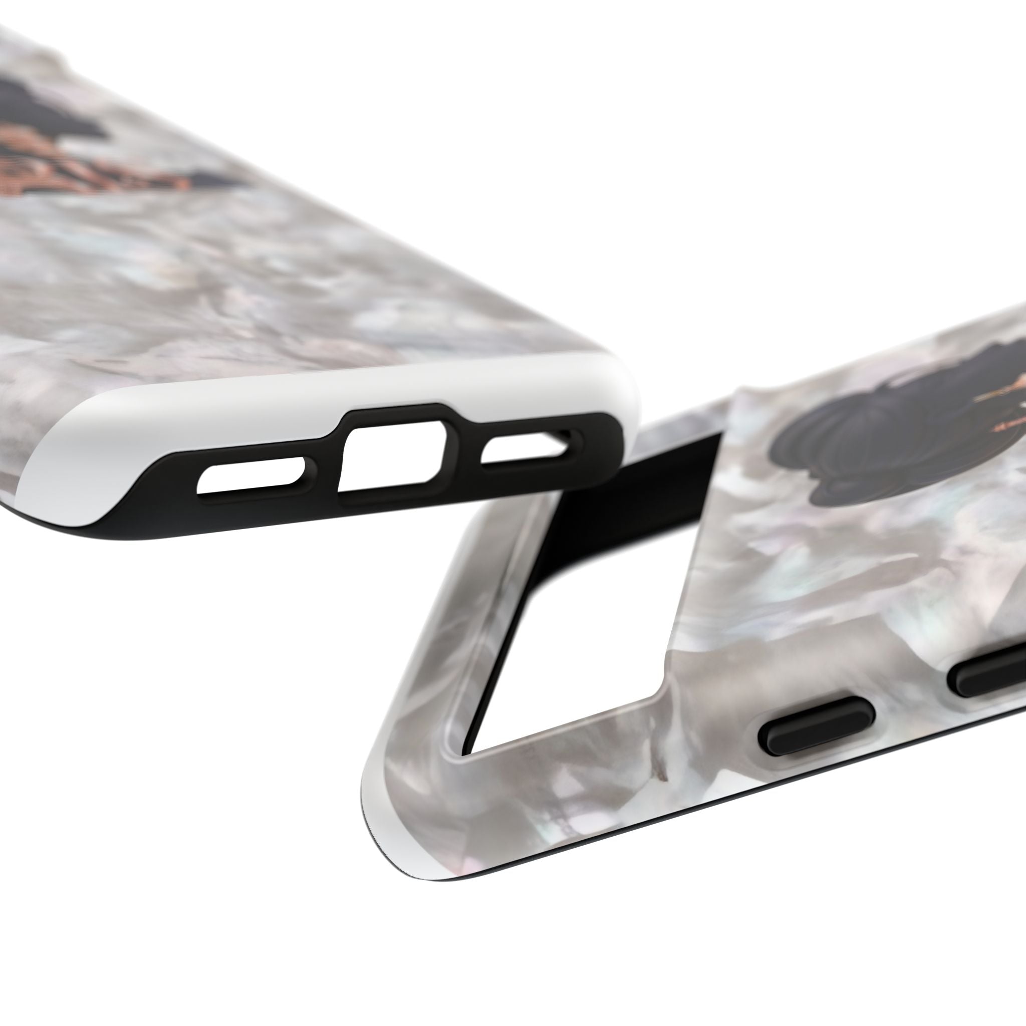 Paris Silhouette Pearl Phone Case — Tough Protective Smartphone Cover Printify