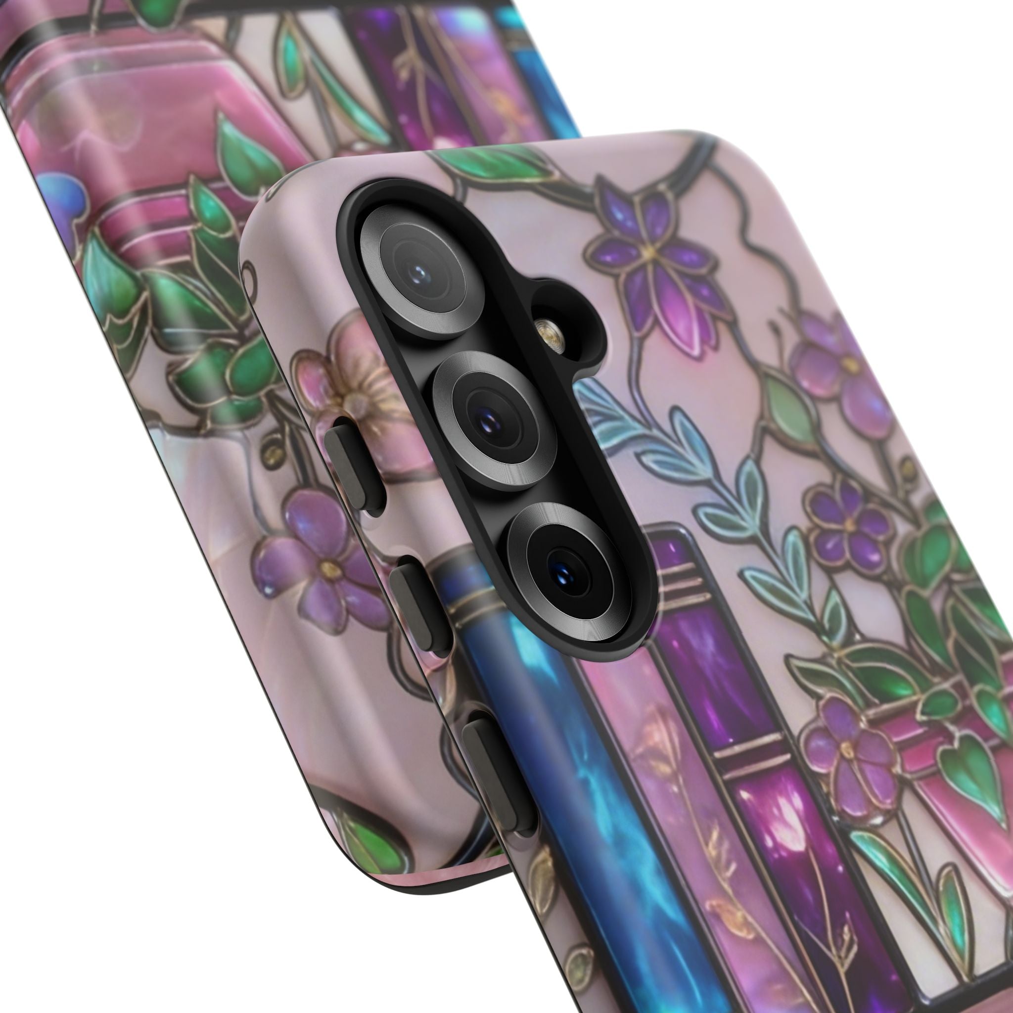 Floral Bookshelf Phone Case — Pastel Botanicals & Magical Book Art Printify