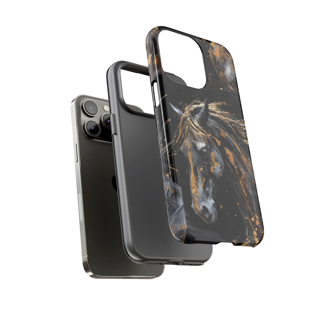 Golden Paint Horse Phone Case | Tough Case Printify