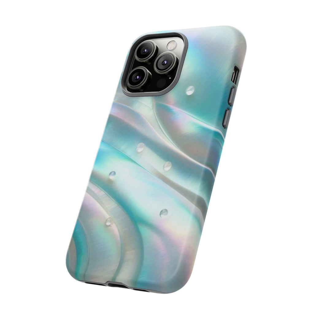 Iridescent Pearl Wave phone case | Tough Cases Printify