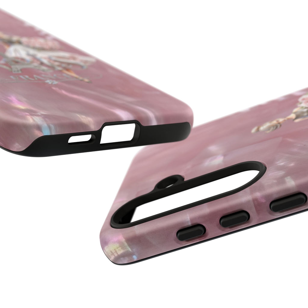 Paris Floral Phone Case - Pink Eiffel Tower Fashion Girl Tough Case Printify