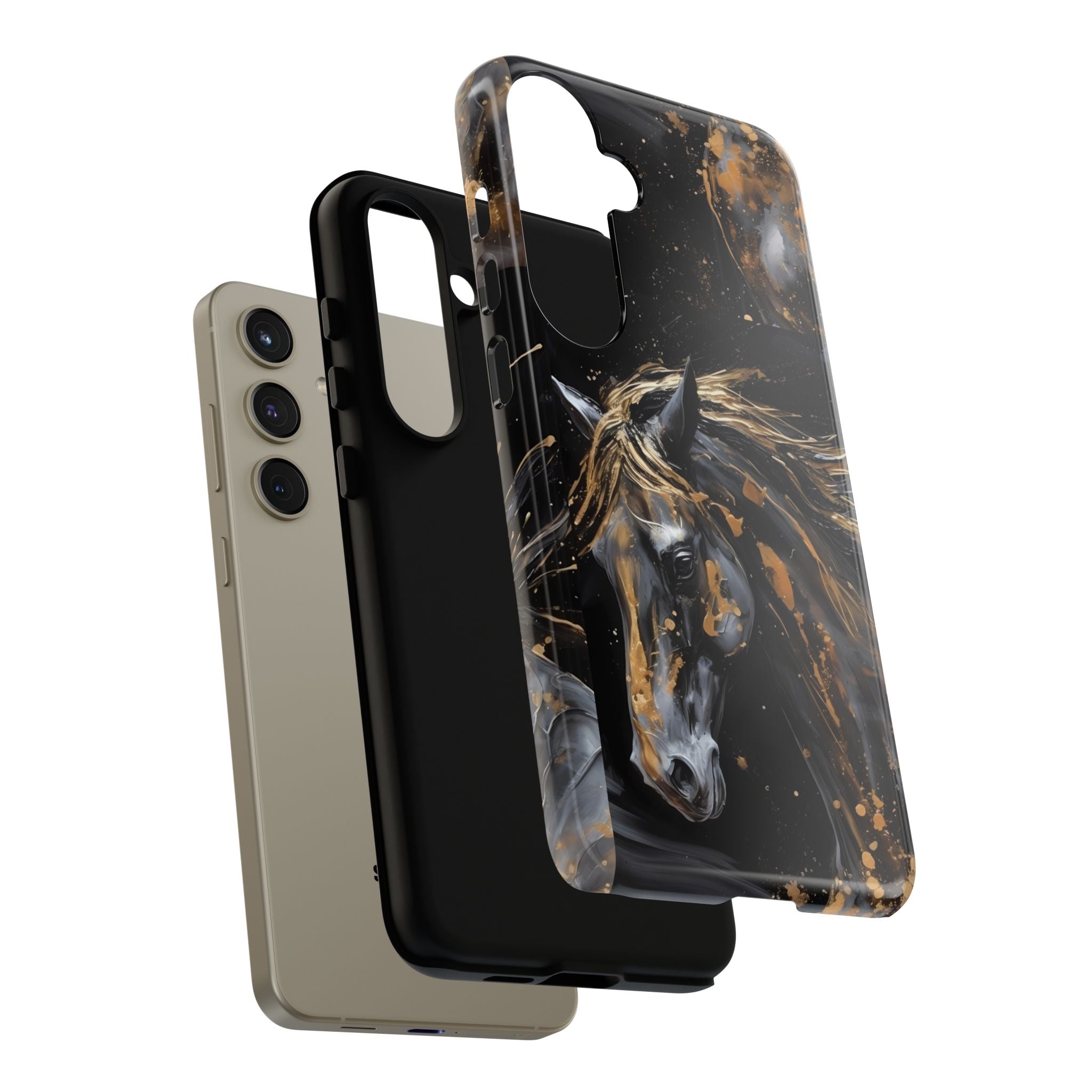 Golden Paint Horse Phone Case | Tough Case Printify