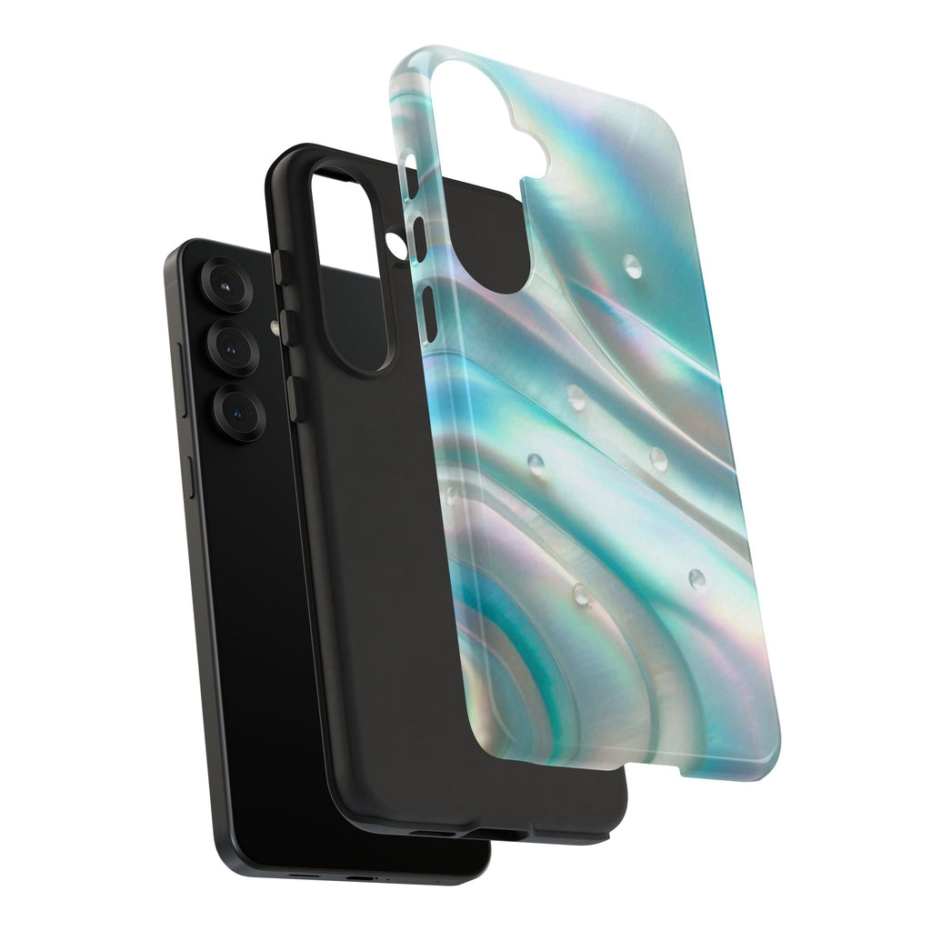 Iridescent Pearl Wave phone case | Tough Cases Printify