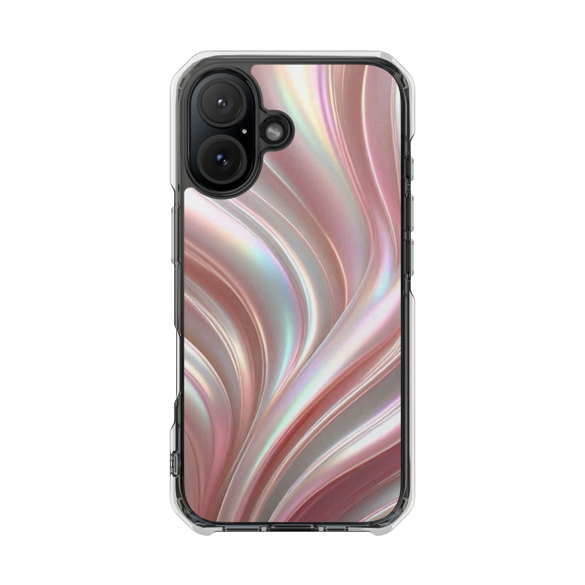Iridescent Marble Swirl Phone Case Printify