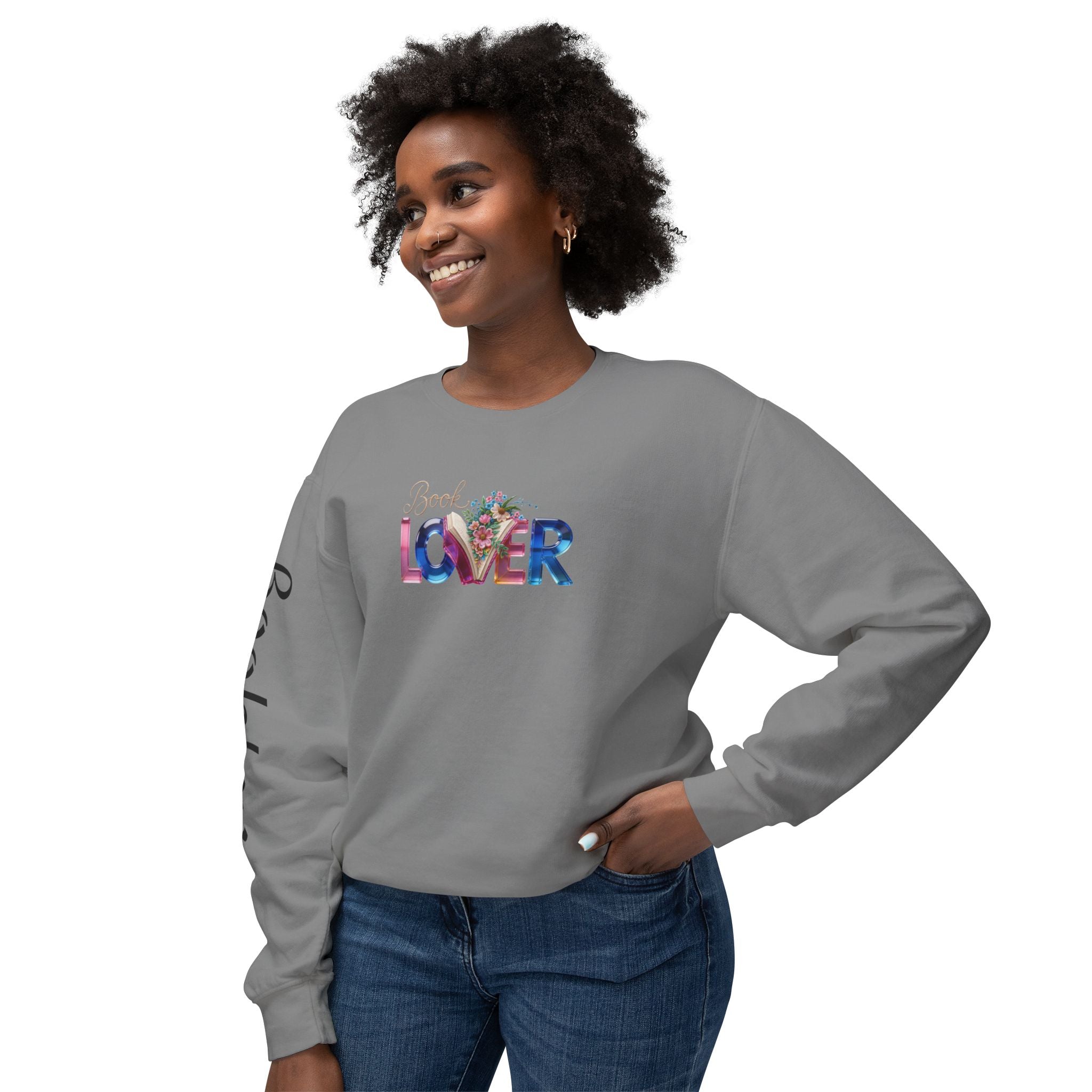 Book Lover Sweatshirt —  Typography Bookworm Pullover Printify