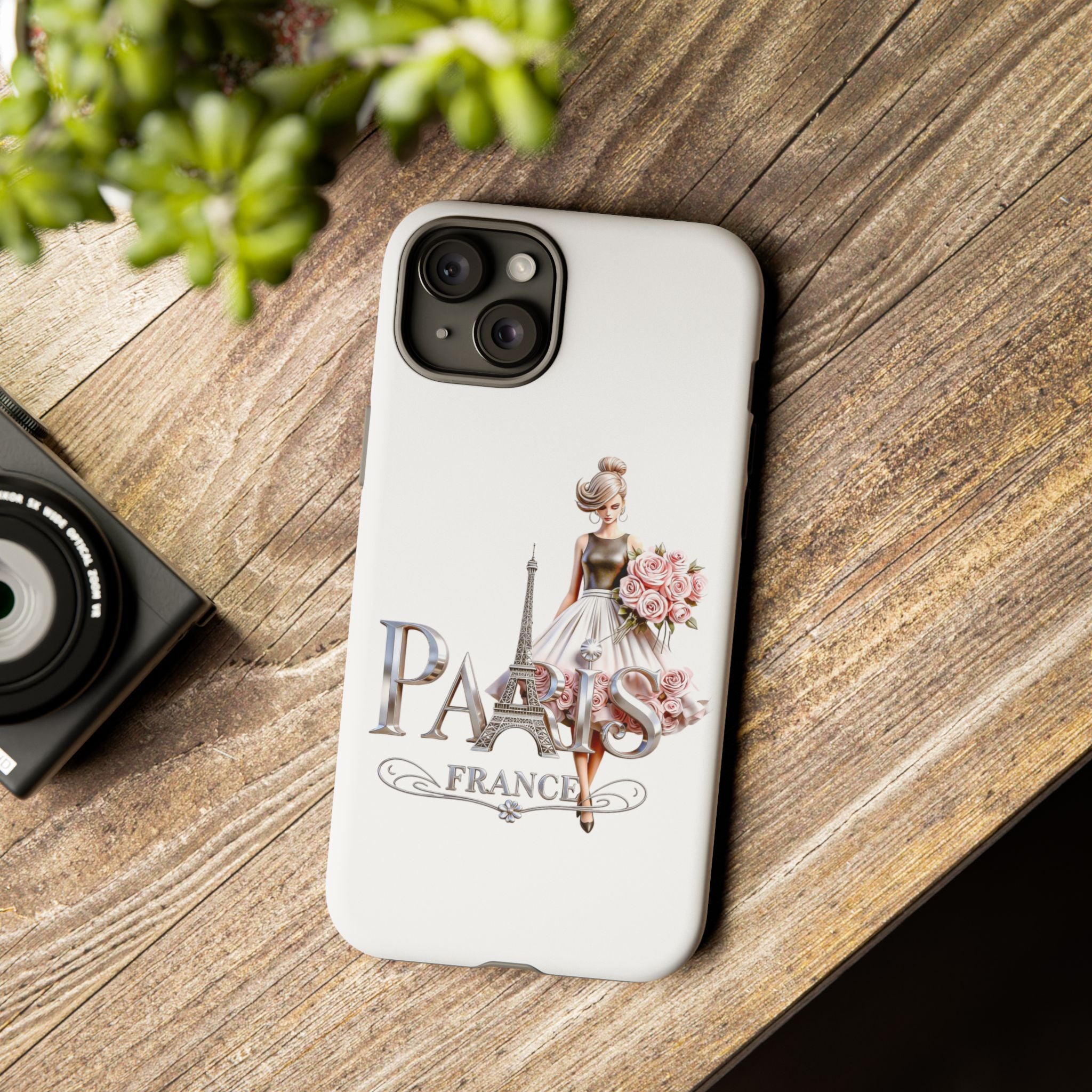 Phone Case | Eiffel Tower Floral Fashion Design Printify
