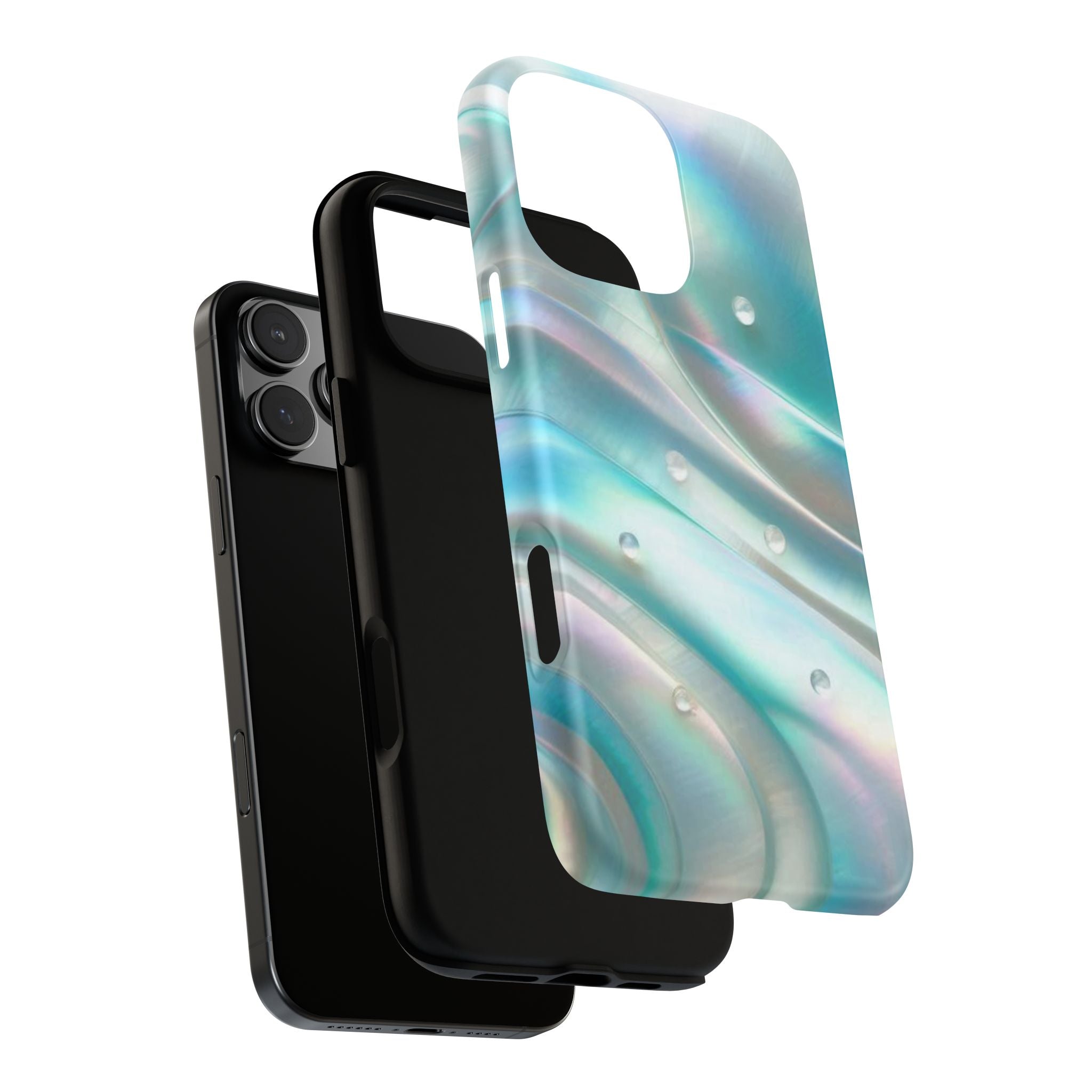 Iridescent Pearl Wave phone case | Tough Cases Printify