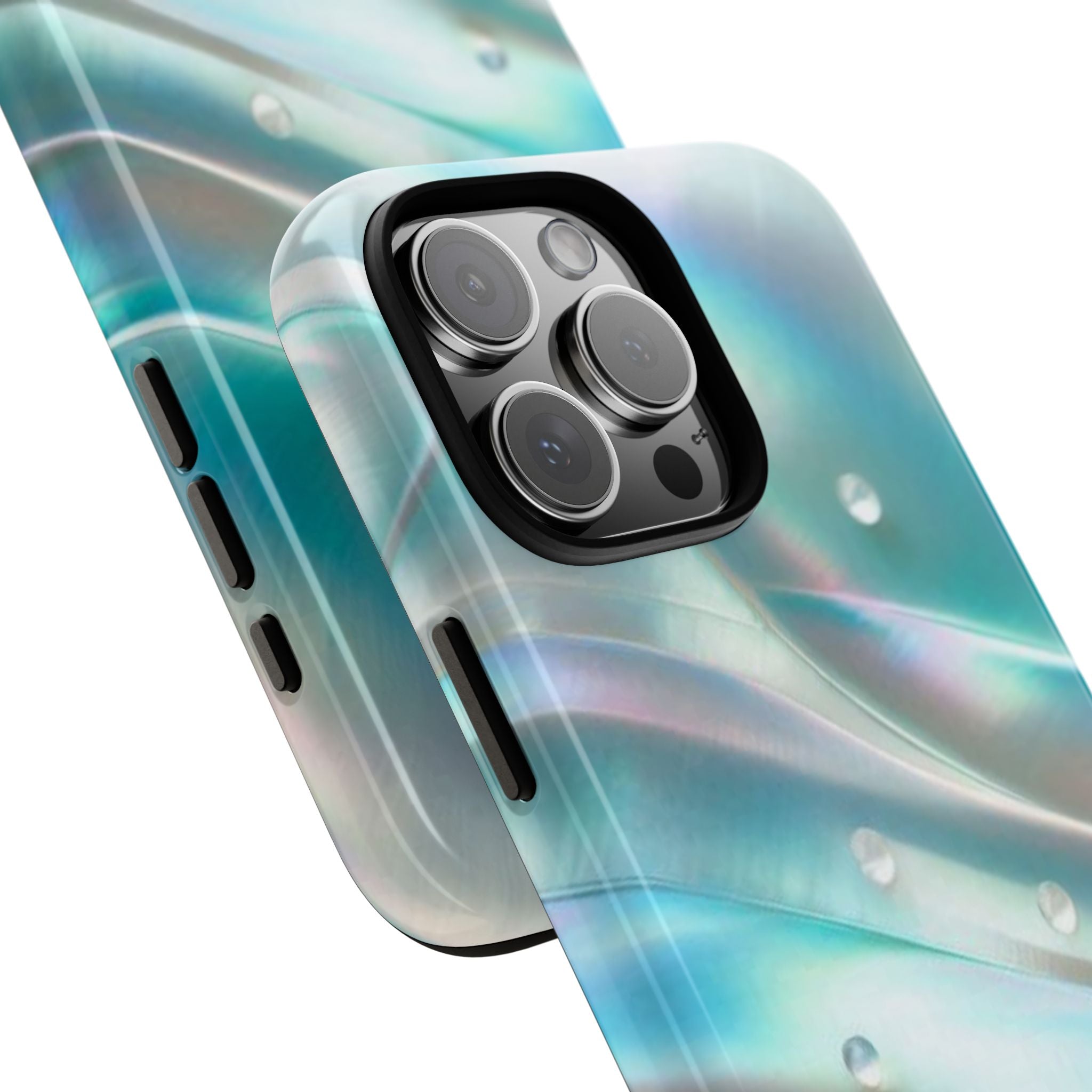 Iridescent Pearl Wave phone case | Tough Cases Printify