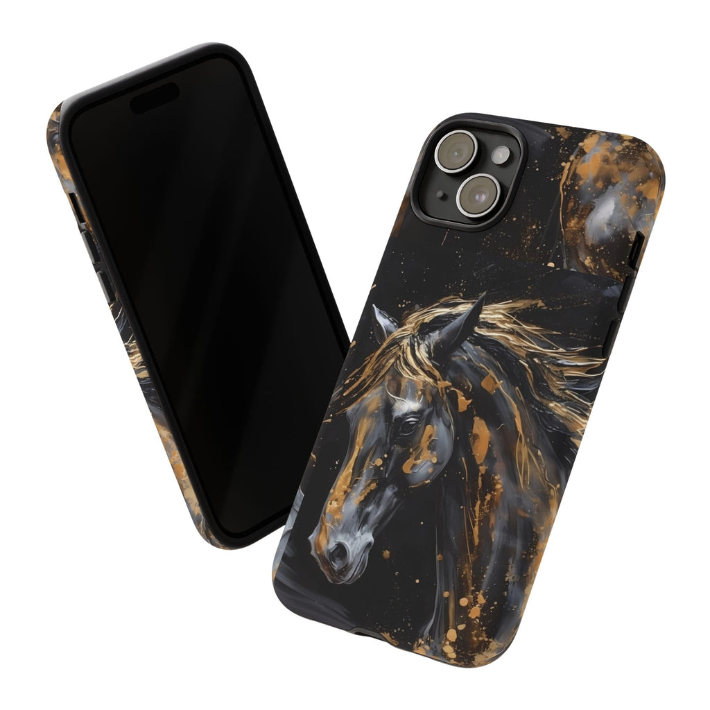 Golden Paint Horse Phone Case | Tough Case Printify
