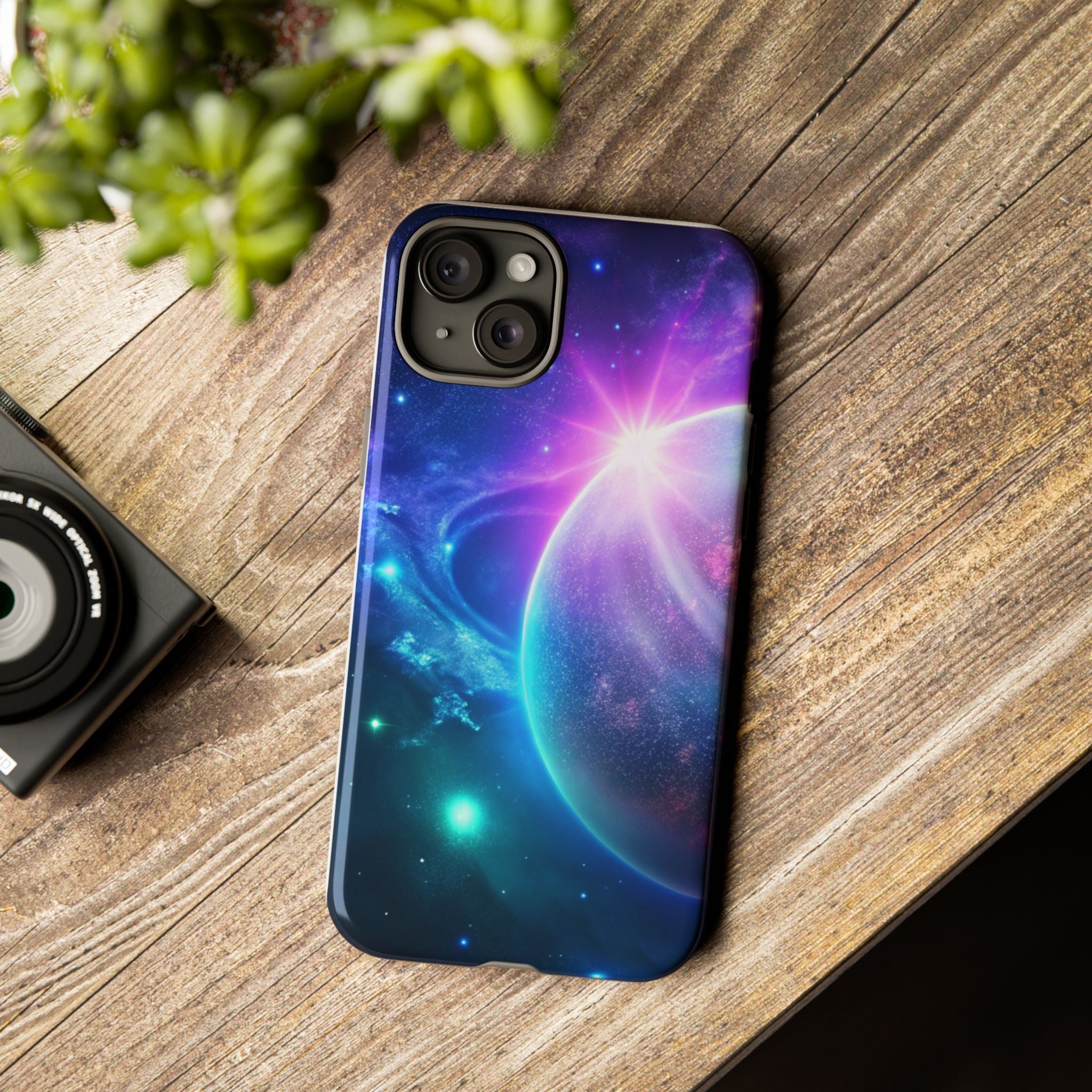 Galaxy Nebula Space Phone Case | Planet Sparkle Tough Case Printify