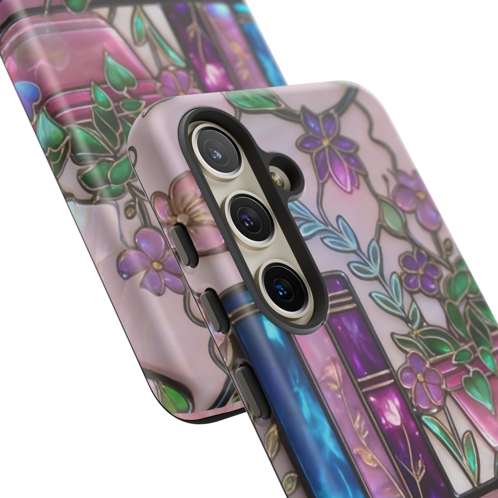 Floral Bookshelf Phone Case — Pastel Botanicals & Magical Book Art Printify