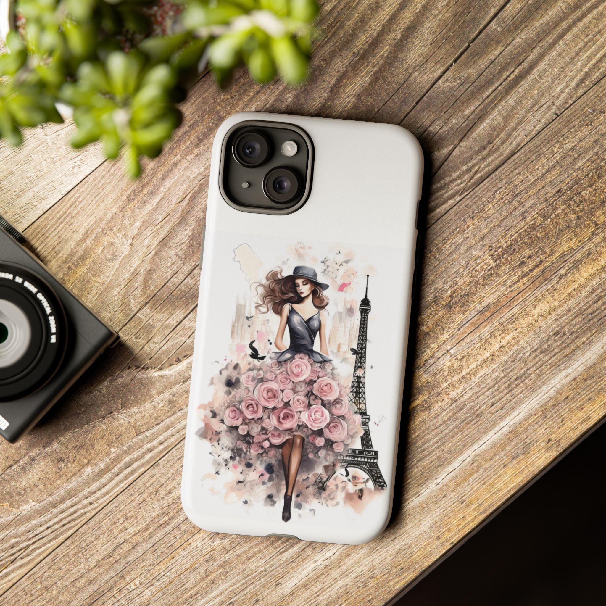 Parisian Rose Dress phone case | iPhone & Samsung slim protective case Printify