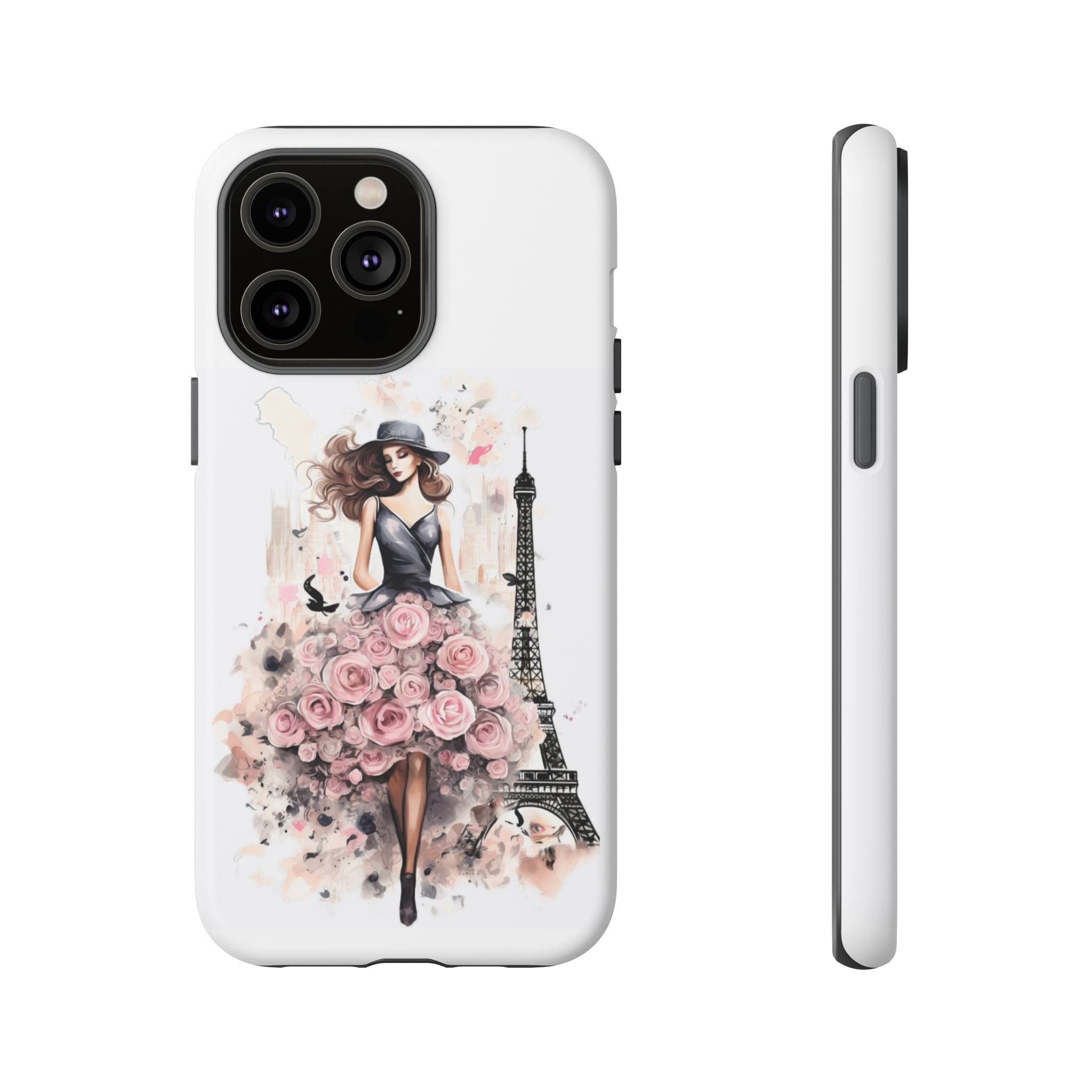 Parisian Rose Dress phone case | iPhone & Samsung slim protective case Printify