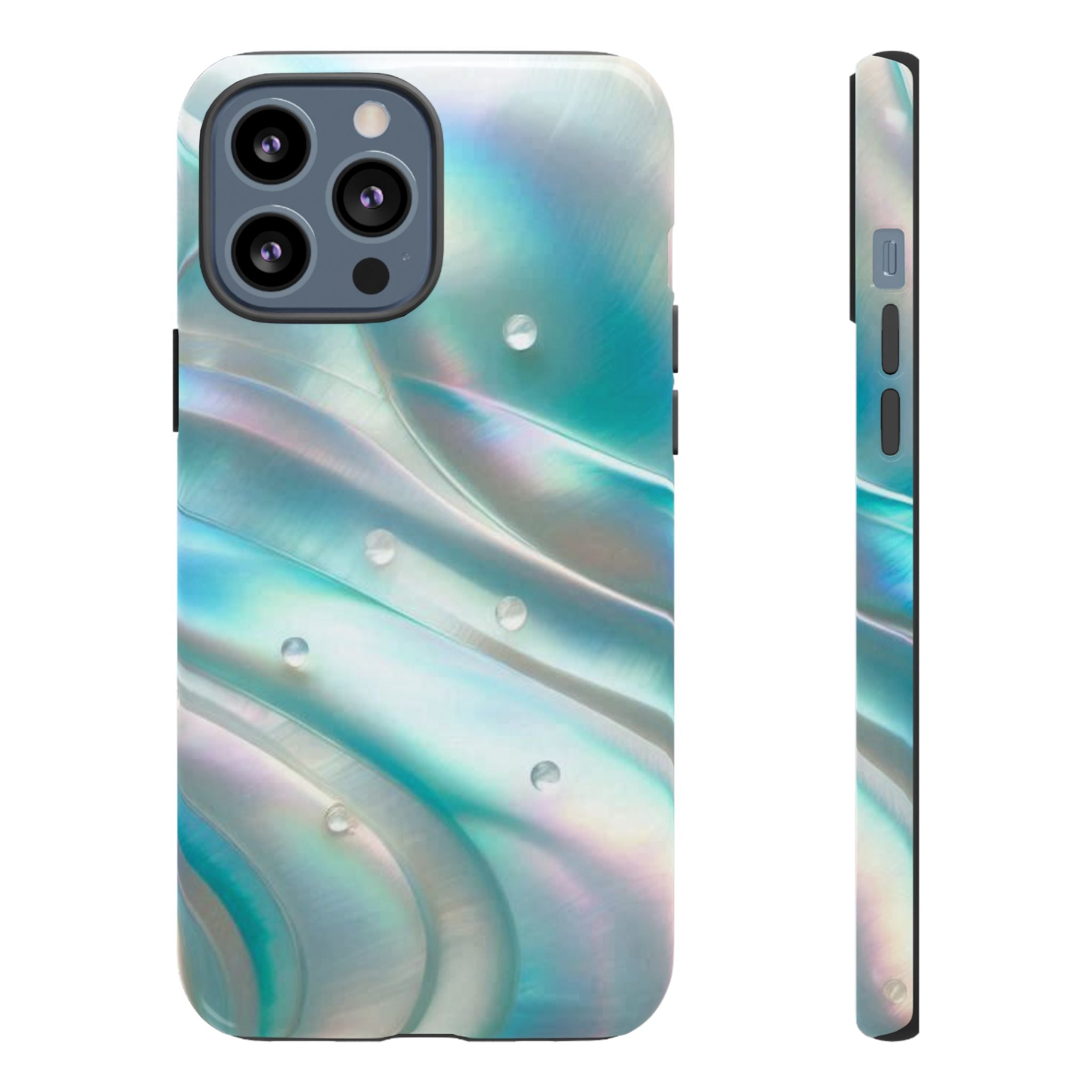 Iridescent Pearl Wave phone case | Tough Cases Printify