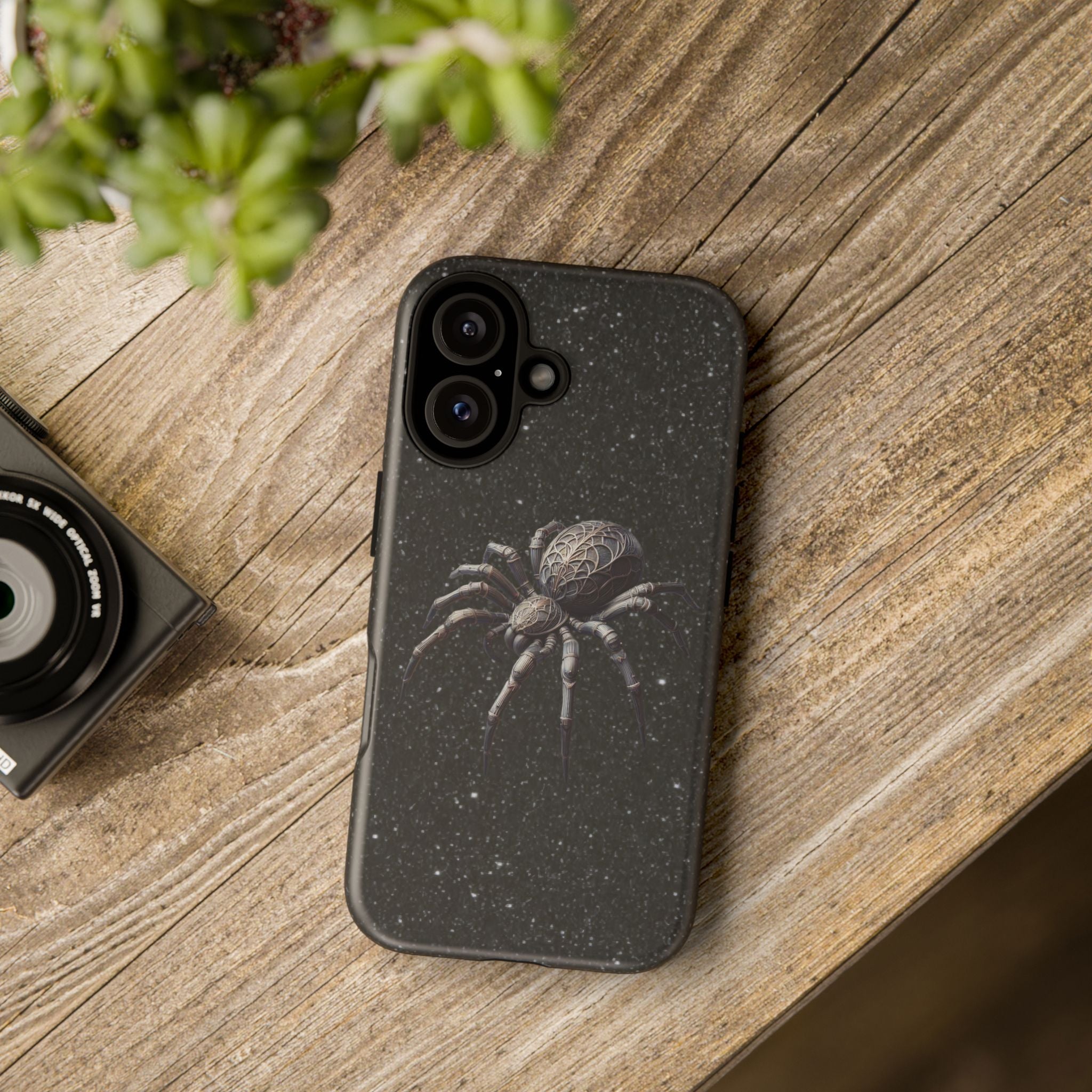 Spider Night Tough Phone Case — Dark Space Tarantula iPhone Cover Printify