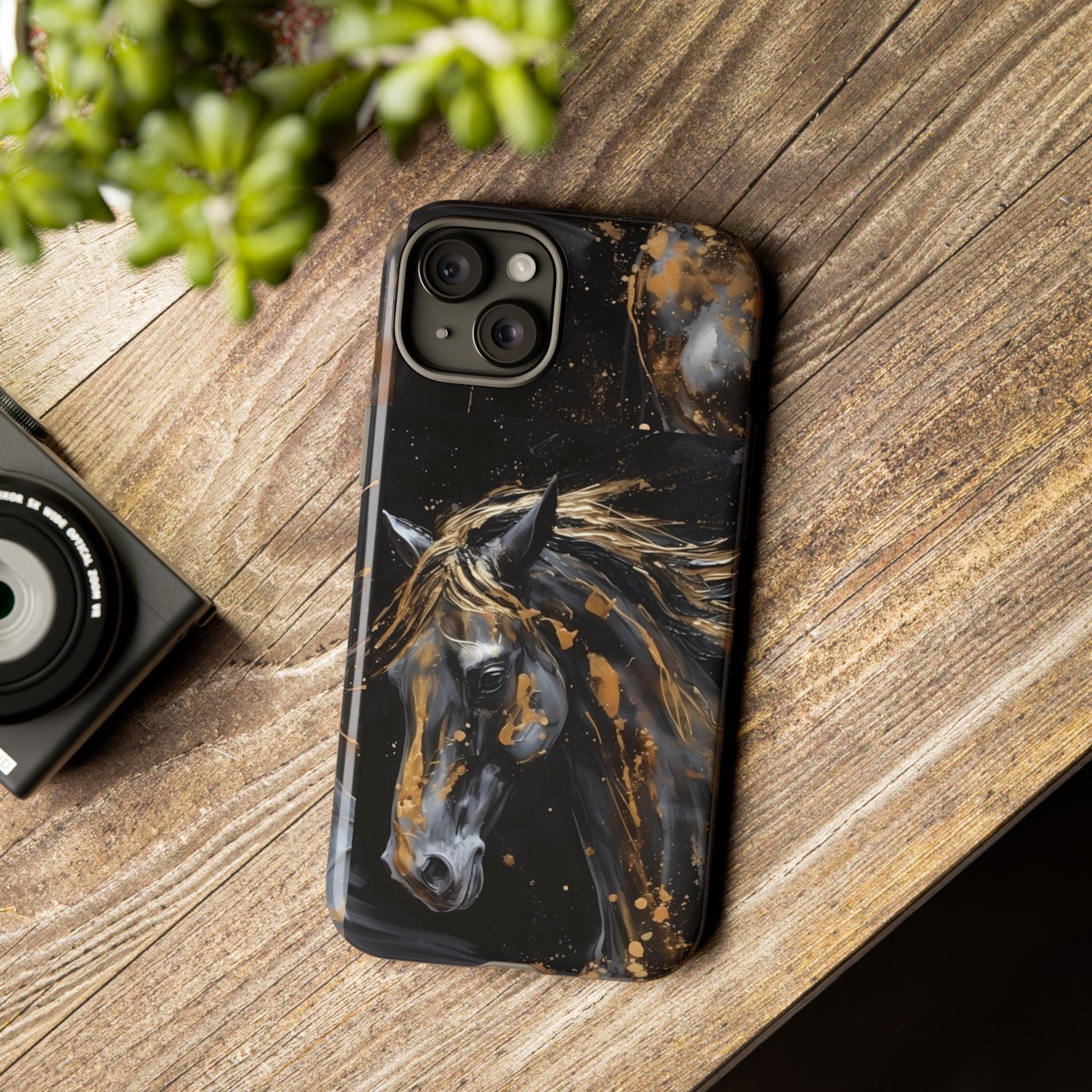 Golden Paint Horse Phone Case | Tough Case Printify