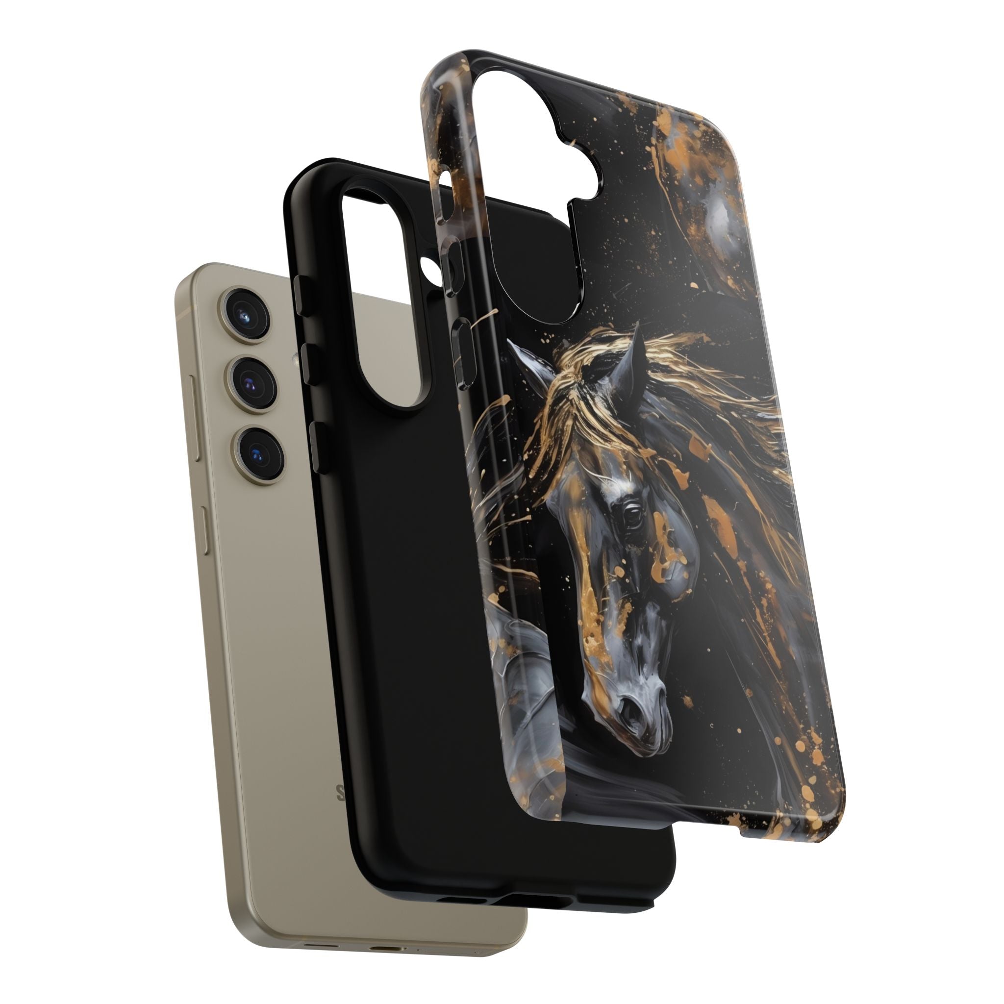 Golden Paint Horse Phone Case | Tough Case Printify