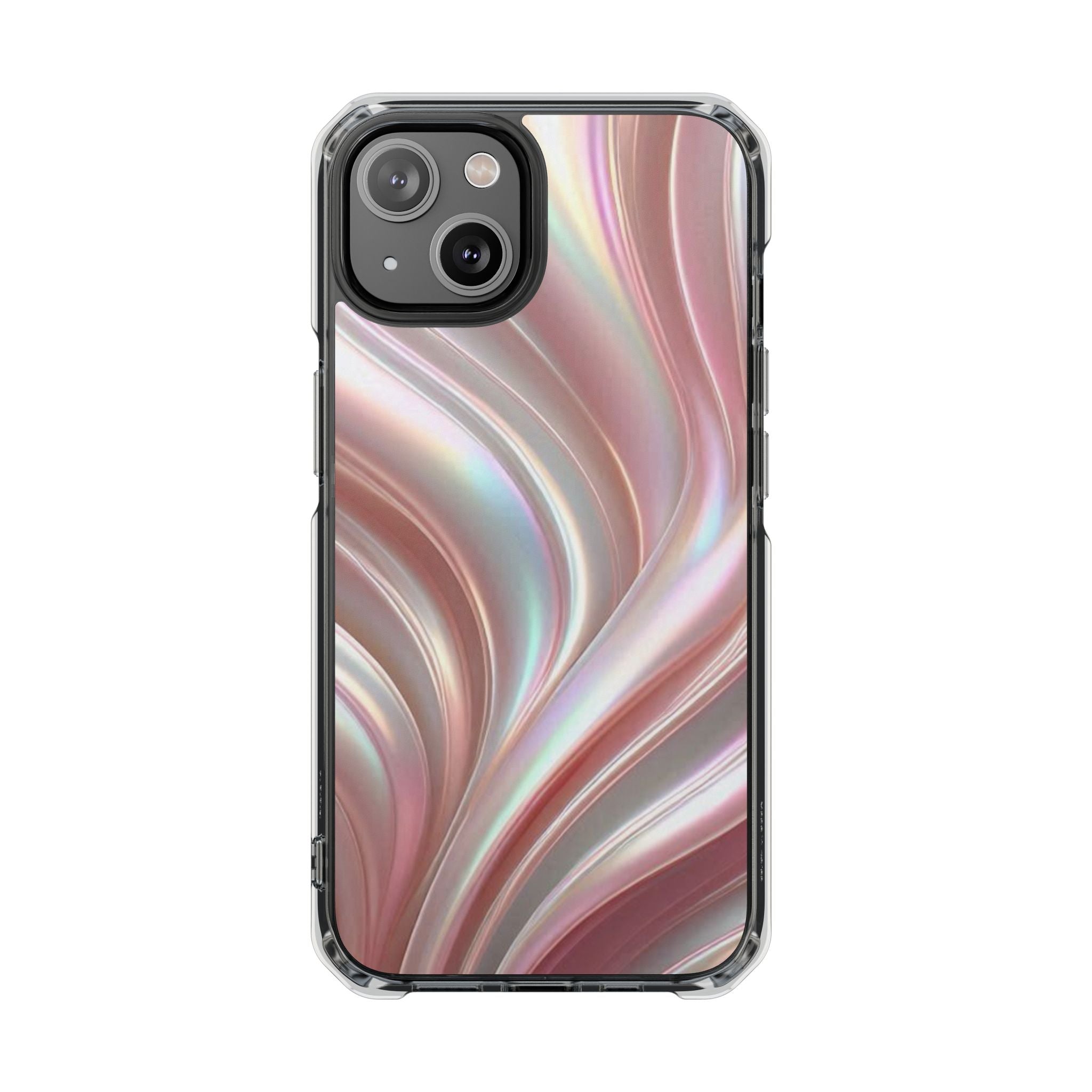 Iridescent Marble Swirl Phone Case Printify