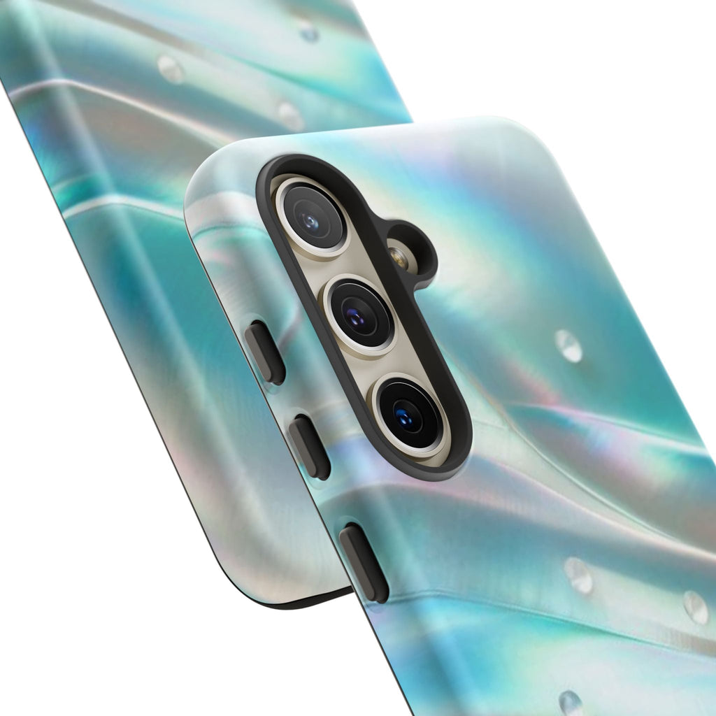 Iridescent Pearl Wave phone case | Tough Cases Printify
