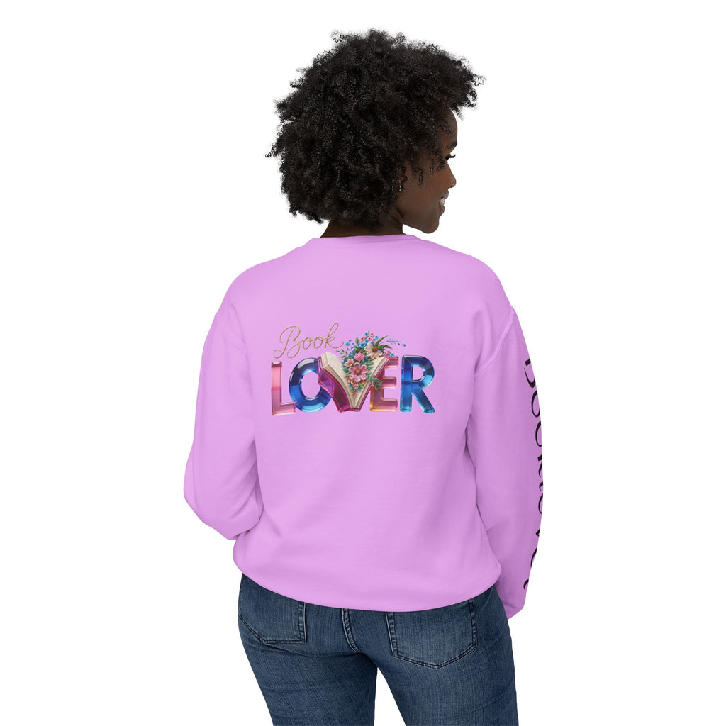 Book Lover Sweatshirt —  Typography Bookworm Pullover Printify