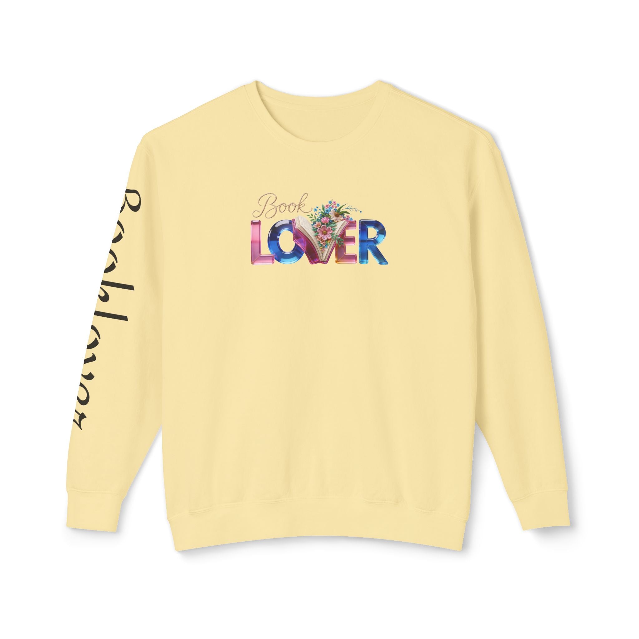 Book Lover Sweatshirt —  Typography Bookworm Pullover Printify
