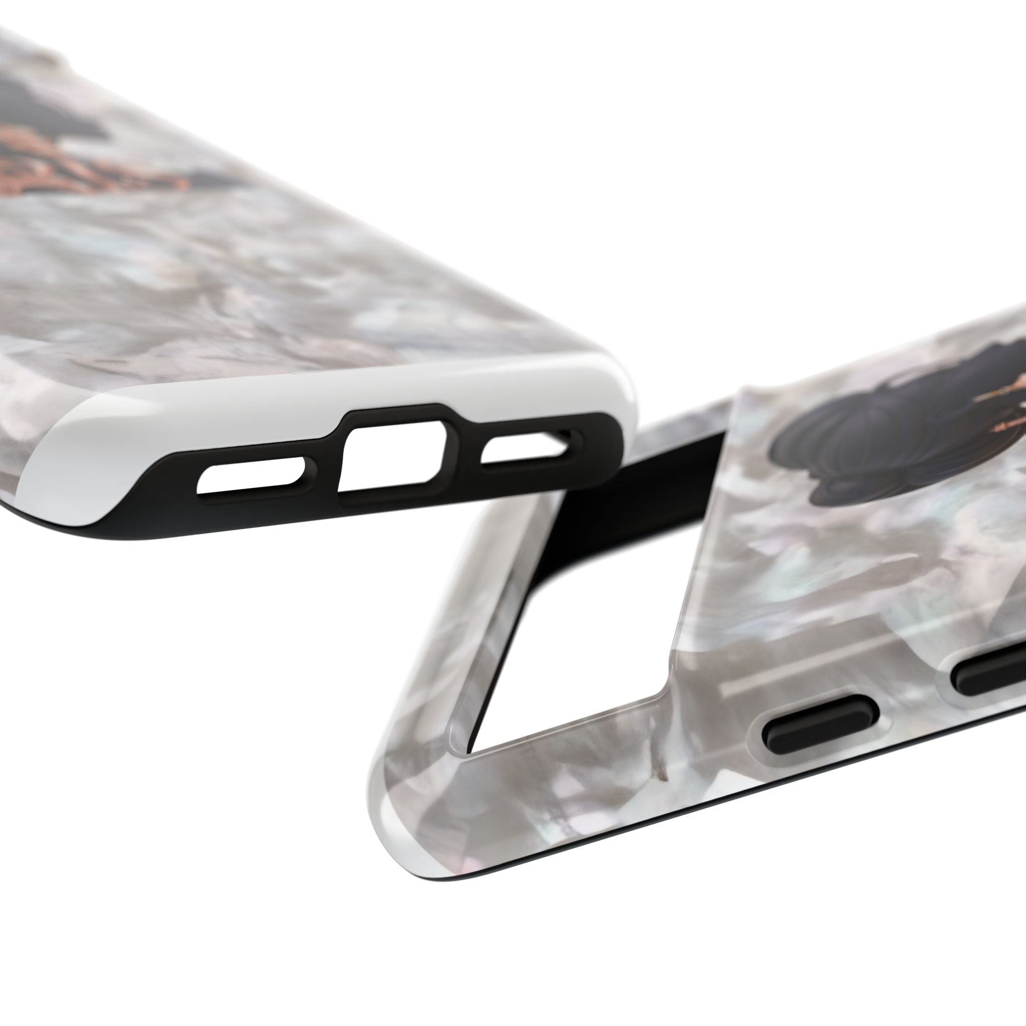 Paris Silhouette Pearl Phone Case — Tough Protective Smartphone Cover Printify