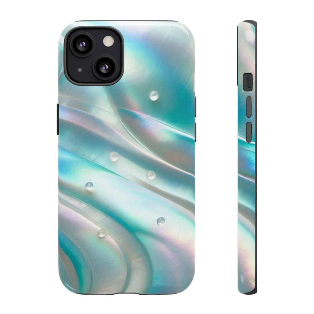 Iridescent Pearl Wave phone case | Tough Cases Printify