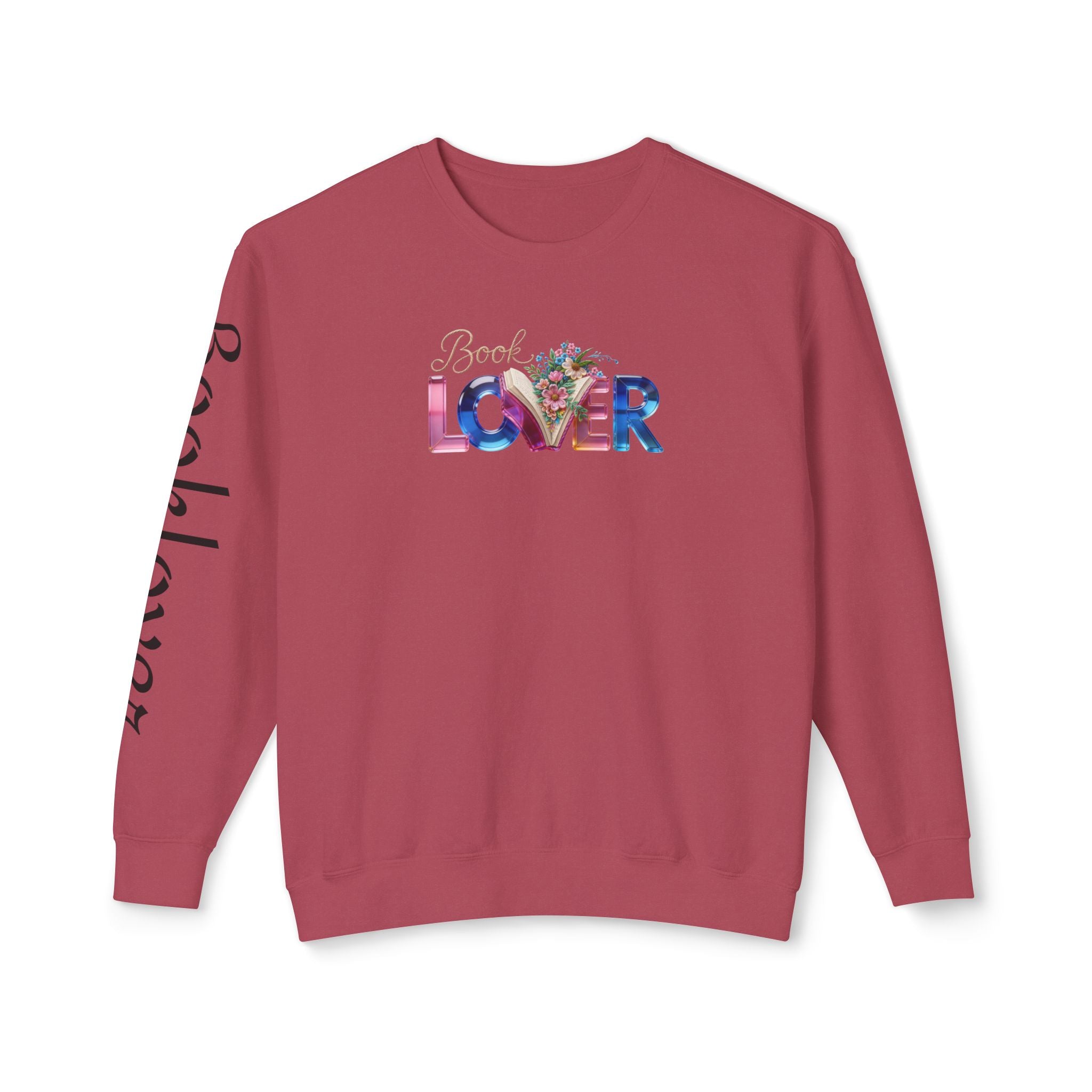 Book Lover Sweatshirt —  Typography Bookworm Pullover Printify