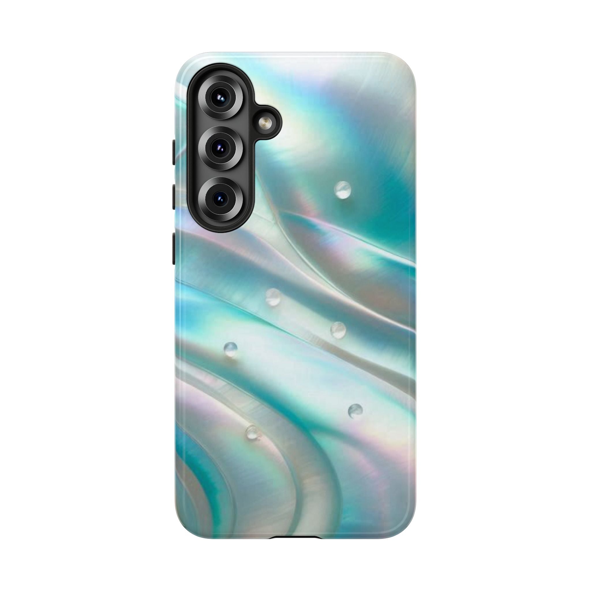 Iridescent Pearl Wave phone case | Tough Cases Printify