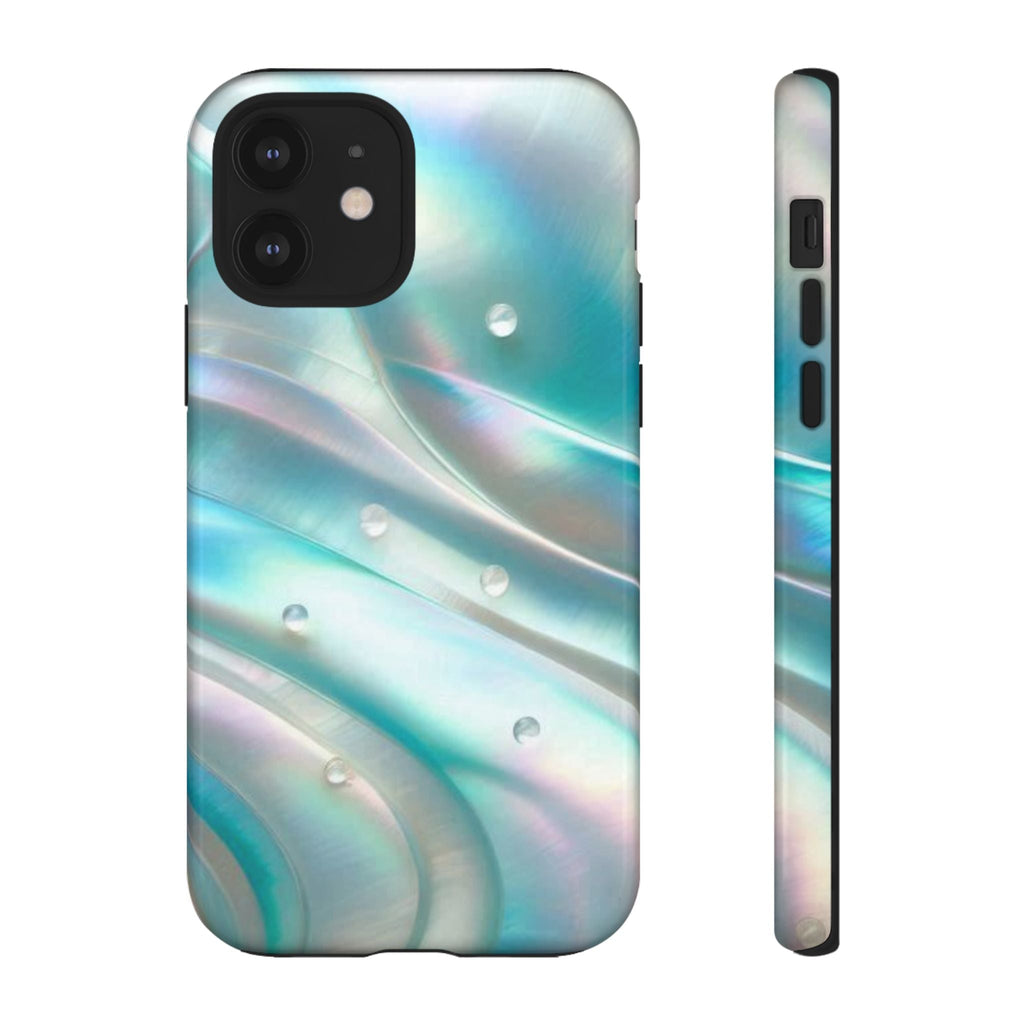 Iridescent Pearl Wave phone case | Tough Cases Printify