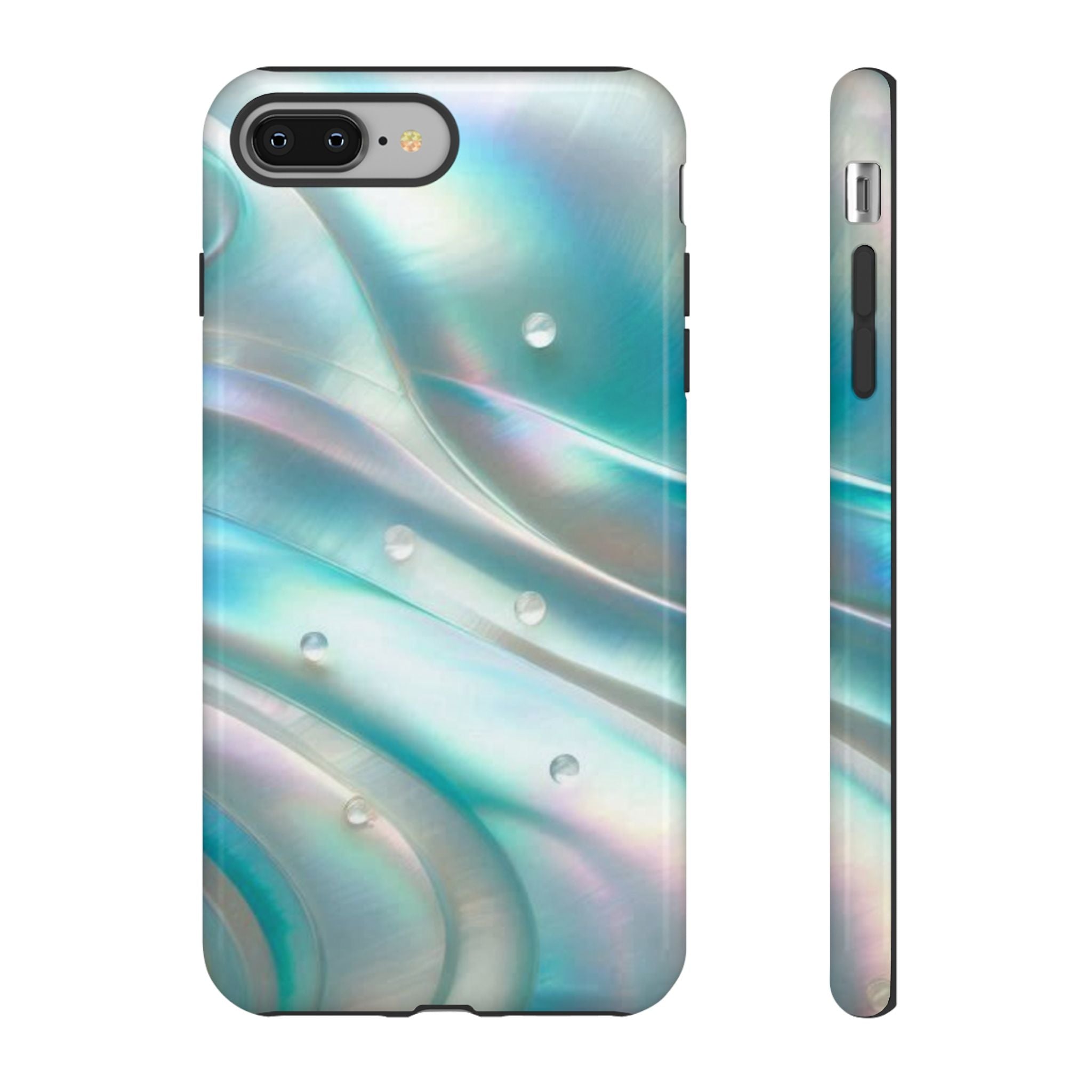 Iridescent Pearl Wave phone case | Tough Cases Printify