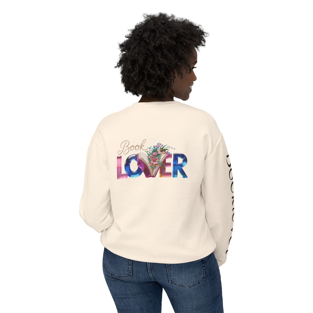 Book Lover Sweatshirt —  Typography Bookworm Pullover Printify