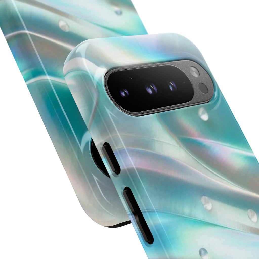 Iridescent Pearl Wave phone case | Tough Cases Printify