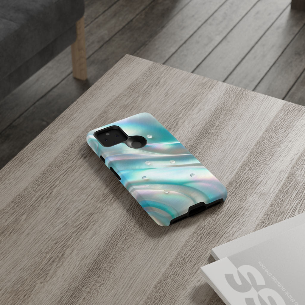 Iridescent Pearl Wave phone case | Tough Cases Printify