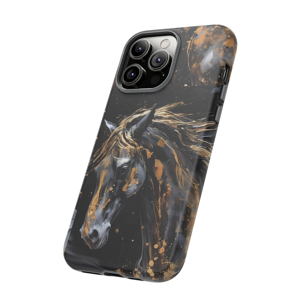 Golden Paint Horse Phone Case | Tough Case Printify