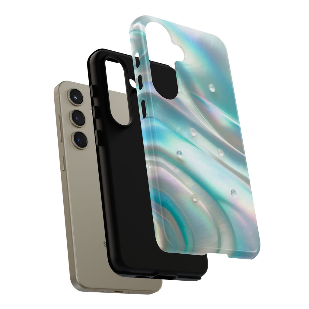 Iridescent Pearl Wave phone case | Tough Cases Printify