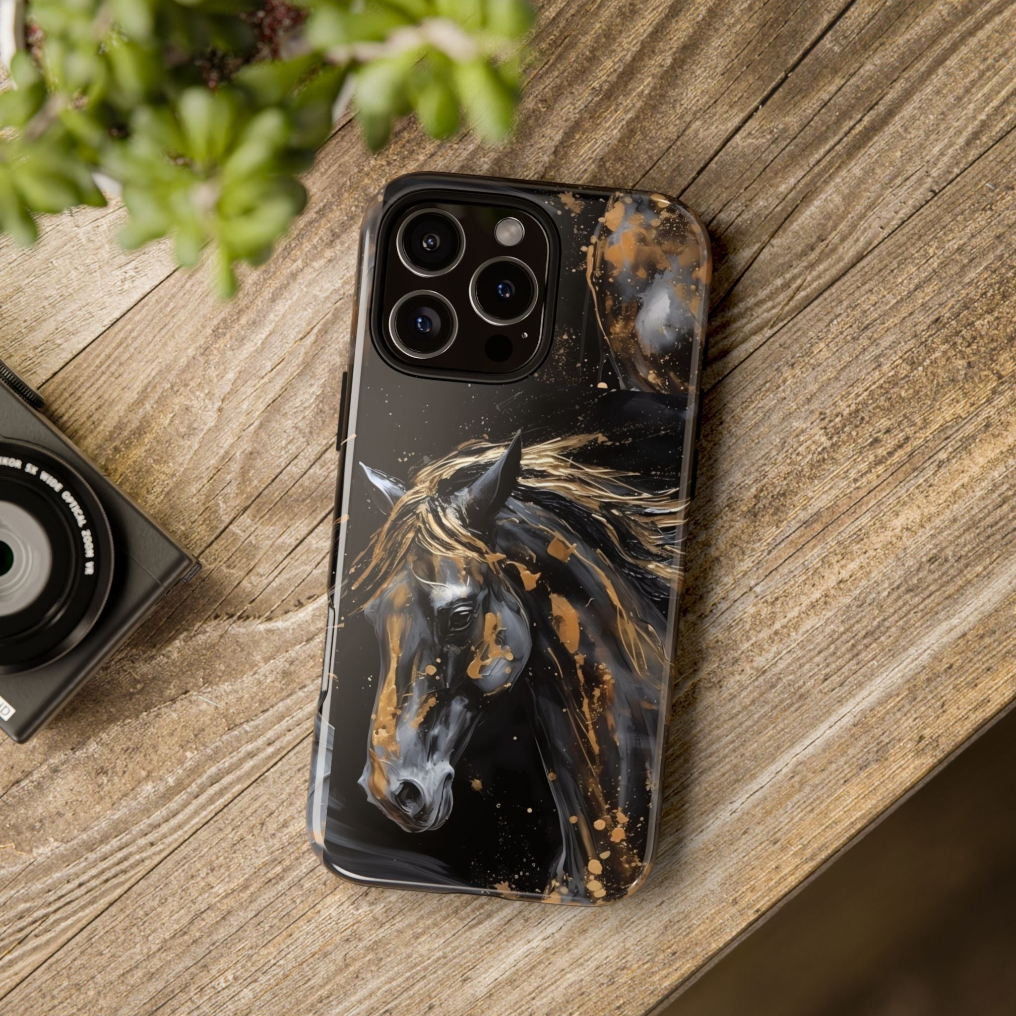 Golden Paint Horse Phone Case | Tough Case Printify
