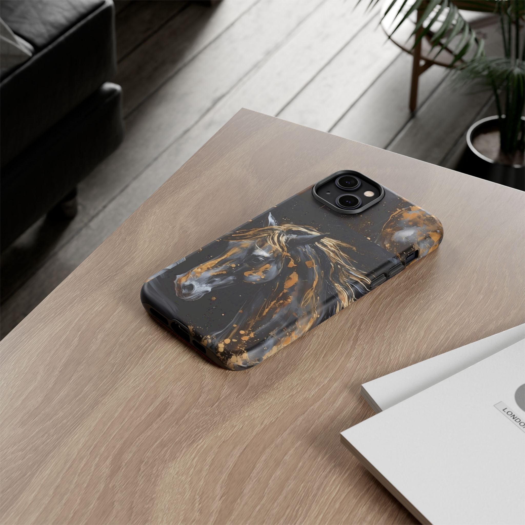 Golden Paint Horse Phone Case | Tough Case Printify