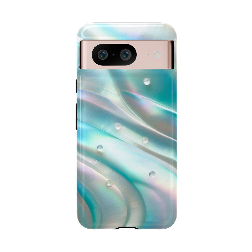 Iridescent Pearl Wave phone case | Tough Cases Printify