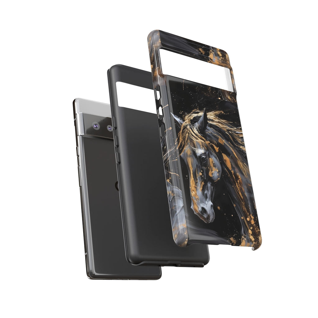 Golden Paint Horse Phone Case | Tough Case Printify