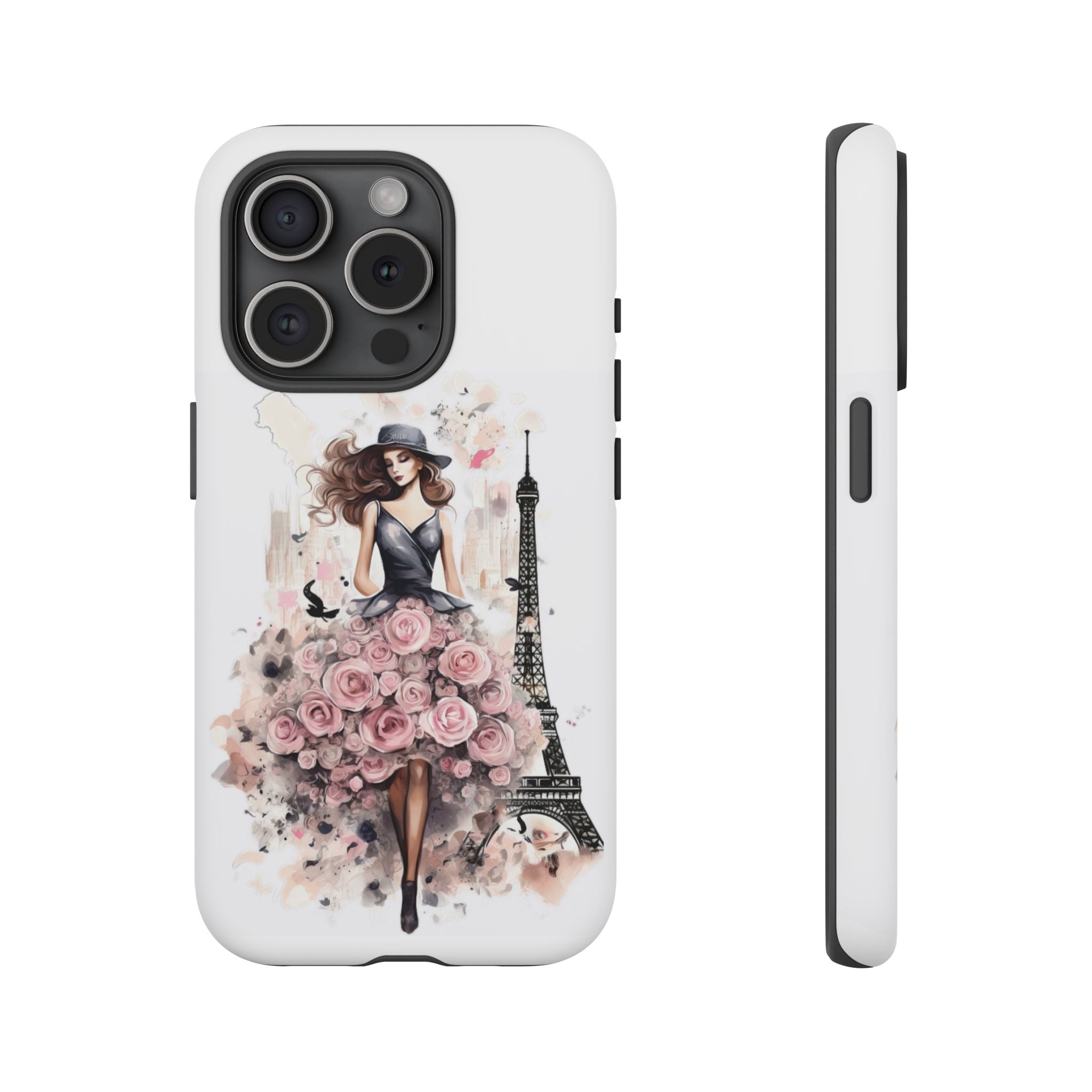 Parisian Rose Dress phone case | iPhone & Samsung slim protective case Printify